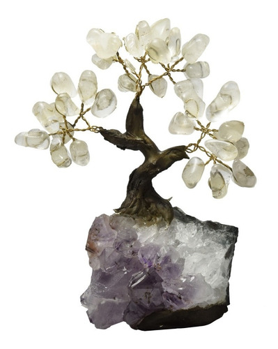 Árbol Bonsai Amatista Y Cuarzo Cristal By Sarah Kosta Joyas