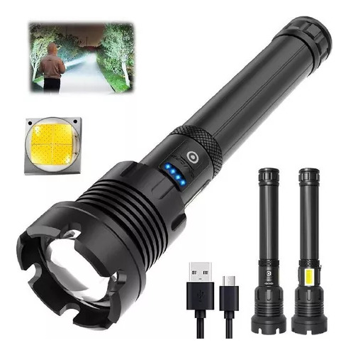 Led Rechargeable Tactical Laser Flashlight 90000 High Lumens