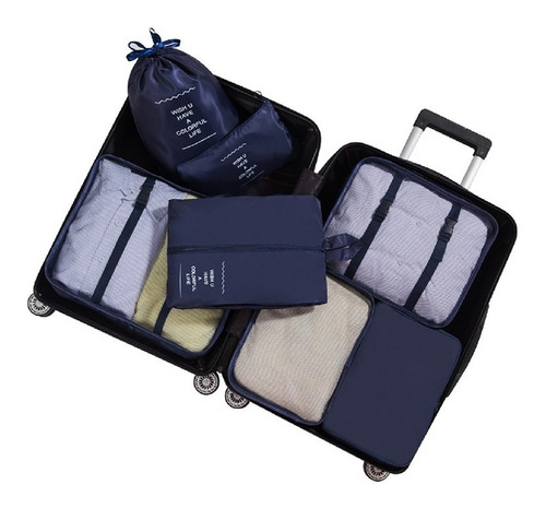 Organizadores De Equipaje Set De Bolsas Para Viaje Kit X7