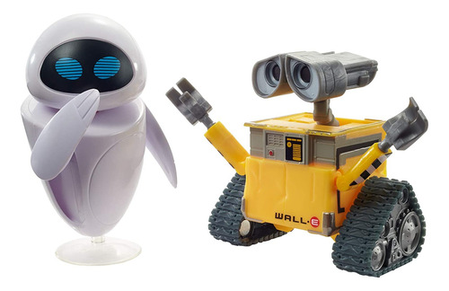 Disney Pixar- Figuras De Wall-e Y Eve A Fiel Al Tamaño De La