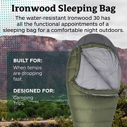 Saco De Dormir De Momia Marmot Ironwood | Relleno De Plumón,