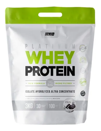 Whey Protein Platinum Star Nutrition 3kg Sabor Cookies & cream