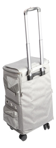 Carrito Plegable Para Gatos Con Doble Compartimento Para Mas
