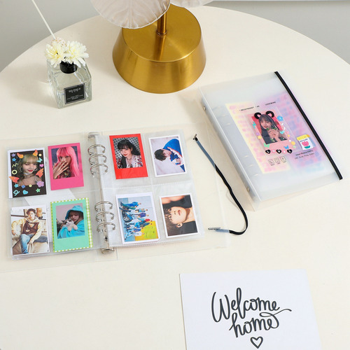 Carpeta Binder A5 Transparente Para Photocard Kpop + 10 Hoja