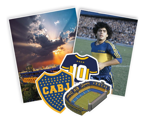 Pack 10 Stickers De Boca Juniors