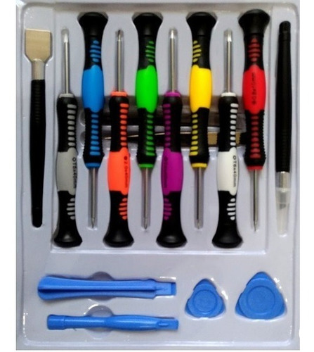 Imagem 3 de 5 de Kit Chaves De Precisão Com 16 Peças Para Conserto De Celular