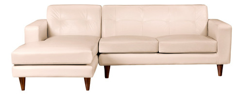 Sofa Chaiselong Izq Salerno Pu Beige