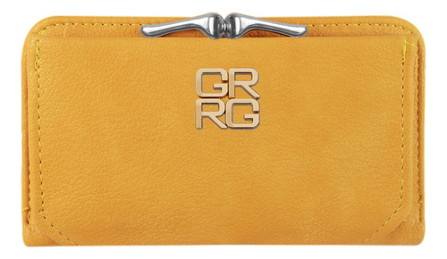 Cartera Para Dama / Elegante / Tarjetero / Monedero / Saw034 Color Amarillo - Yl Ccg-06