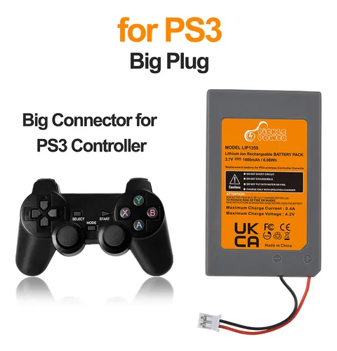 Batería De Repuesto Para Controlador Pickle Power Ps3, 2 X 1