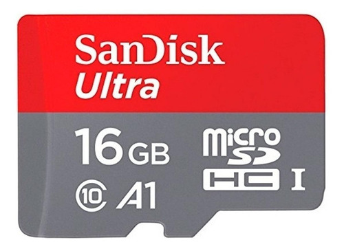 Tarjeta de memoria SanDisk SDSQUAR-016G-GN6MA  Ultra con adaptador SD 16GB