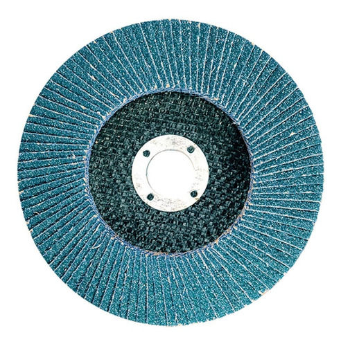 Disco De Lixa Flap De Zircônio Grão 80 115x22mm Gross Cor Azul