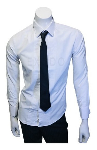 Imagen 1 de 4 de Camisa Blanca Para Colleras Hombre, Diseño  Envió Gratis