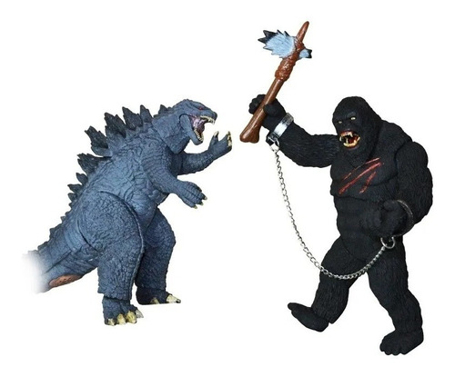 Godzilla Vs King Kong, 30 Cm Articulados Con Sonido Woow