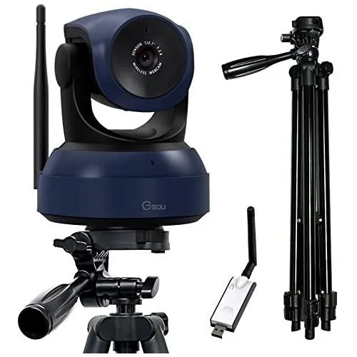 Cámara Web Inalámbrica Gsou, Cámara Web Hd De 1080p Para Vid