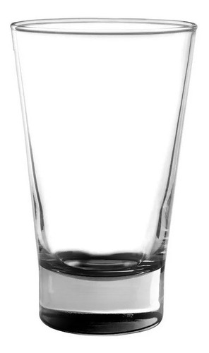 Set De 6 Vasos London Base Color Negro Cristar