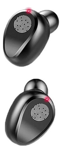 Audífonos Bluetooth Inalámbrica F9 Táctil Con Power Bank Color Negro