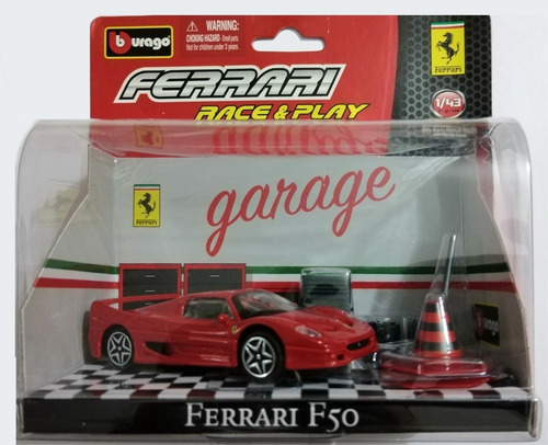 Imagen 1 de 3 de Autos Coleccion Burago Garage - Ferrari F50 Escala 1:43