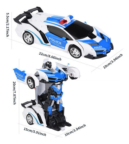 Coche Teledirigido 2 En 1 Transformers Rc Niño Carro Juguete