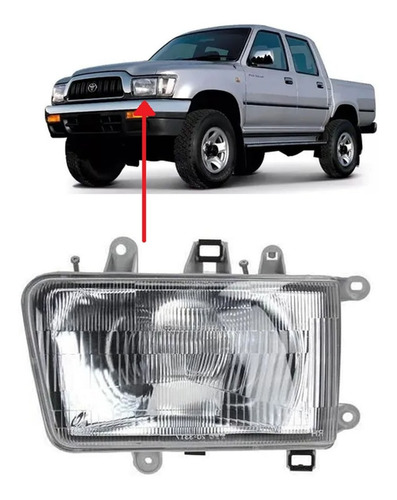 Optica Toyota Hilux 2001 2002 2003 2004 Izquierda