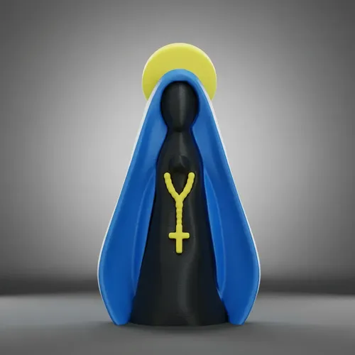 Imagem Nossa Senhora Aparecida 3d Decorativa Alta Qualidade