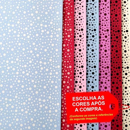 Folha De Eva Estampado Poá Mix 40x60cm - 5 Unidades