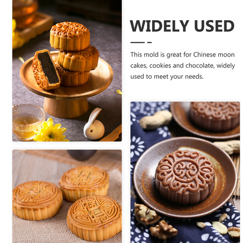 K Molde Con Estampado De Flores, Galletas, Tarta De Luna