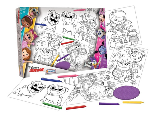 Set De Arte Colorea Pinta Y Borra Personajes Disney Junior