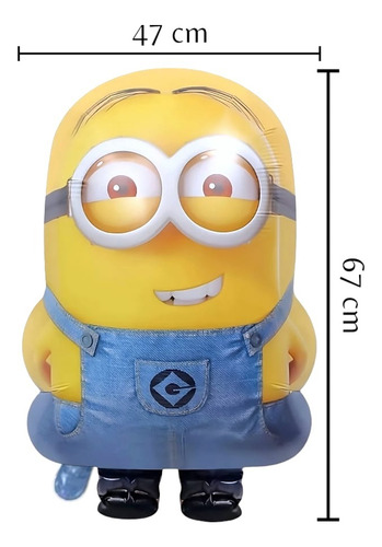 Kit Globos Metalicos Minions 10 Pzs Mi Villano Favorito Minions