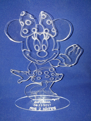 Souvenir Acrilico Minnie Disney Cumple Infantil