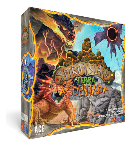 Jogo De Tabuleiro Spirit Island Terra Acidentada Estratégia