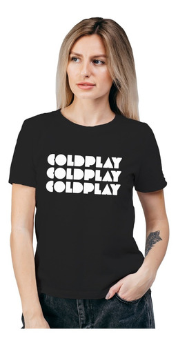 Polera Mujer Coldplay Algodón Orgánico Mus46