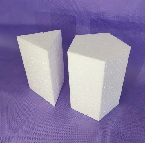 Kit Prismas De Telgopor Prisma Triangular Y Pentagonal 15cm