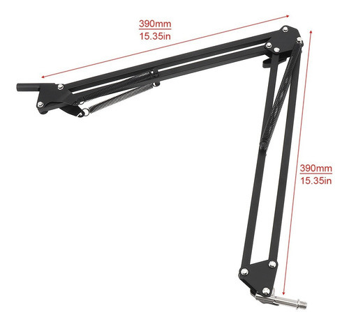 Imagen 3 de 8 de Soporte Brazo Tijera Ajustable -para Micrófono Camara Cel