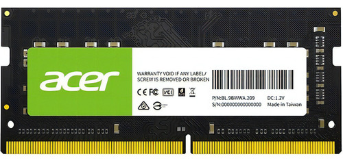 Memoria RAM SD100 color negro 16GB 1 Acer BL.9BWWA.210