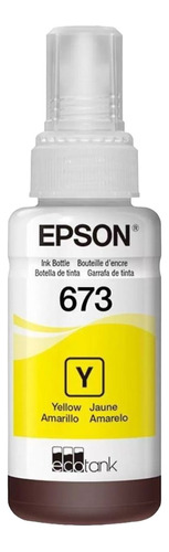Refil De Tinta Original Epson T673220 Amarelo 70ml