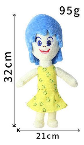 Juguete De Peluche Inside Out 2 Con Vestido Amarillo Para Ni
