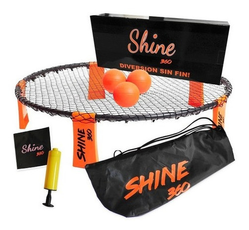 Shine 360 Kit Con Mochila 3 Pelotas Juego Deporte 