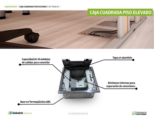 Imagen 5 de 6 de Caja De Piso - Piso Elevado