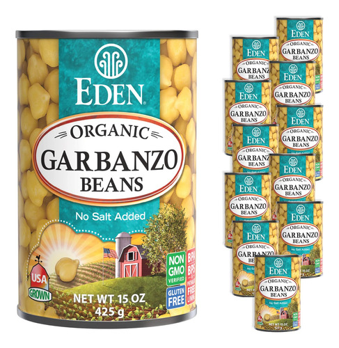 Frijoles De Garbanzo Orgánicos, Garbanzos, Lata De 15 Oz (pa