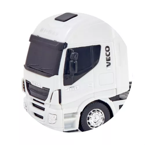 Caminhão Graneleiro Miniatura Brinquedo Iveco Hiway Laterais