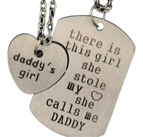 Cadena Padre E Hija, Regalo Dia Del Padre, Daddy´s Girl 