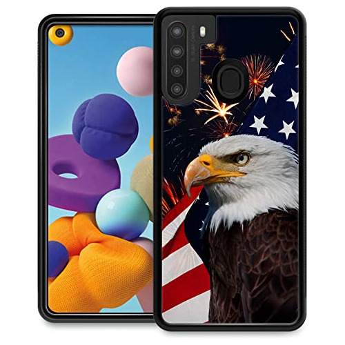 Funda Para Samsung Galaxy A21 American Eagle Flag 6.5- Pulga