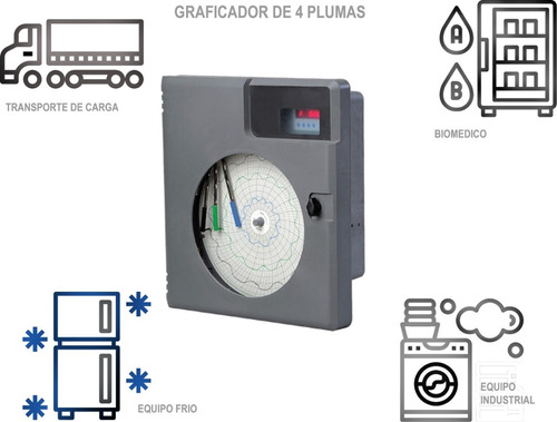 Graficador De 4 Plumas Para Uso Industrial, Comercial O Hosp