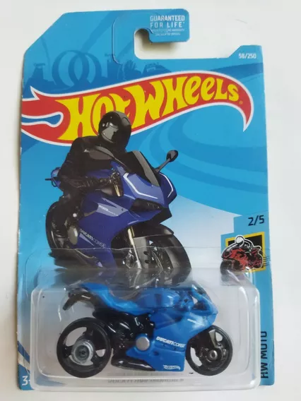 Hot Wheels Ducati 1199 Panigale Moto Azul 2/5 Mt1
