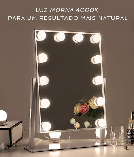 10 lámparas LED de luz suave, 3 W, Bivolt E27, para maquillaje/selfies, color de luz neutra (4000 K), 110 V/220 V, BIVOLT