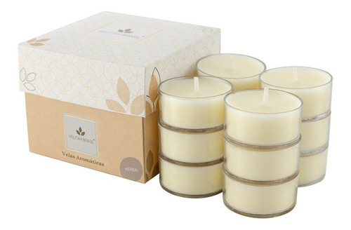 Kit Vela Aromática Premium Herbal C/12 Mini Velas