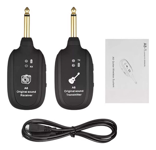 Transmisor Inalámbrico Uhf Para Guitarra Y Bajo - Fácil Conexión
