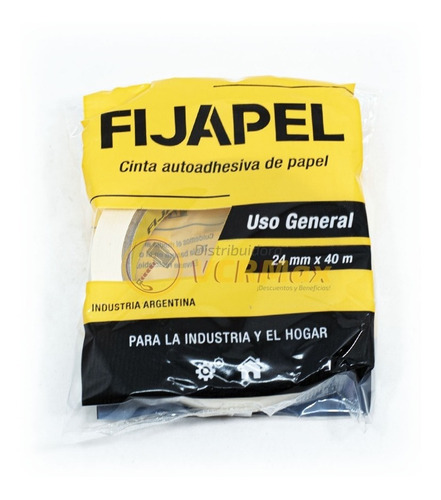 Imagen 7 de 10 de Cinta De Papel Fijapel Rapifix 24mm X 40m Caja X 36 Unidades