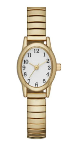 Reloj Para Mujer Tono Dorador Con Correa Expasible (Reacondicionado)