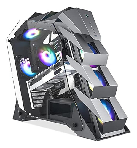 Vetroo K1 Pangolin Mid-tower Atx Pc Gaming Case, Doble Vidri